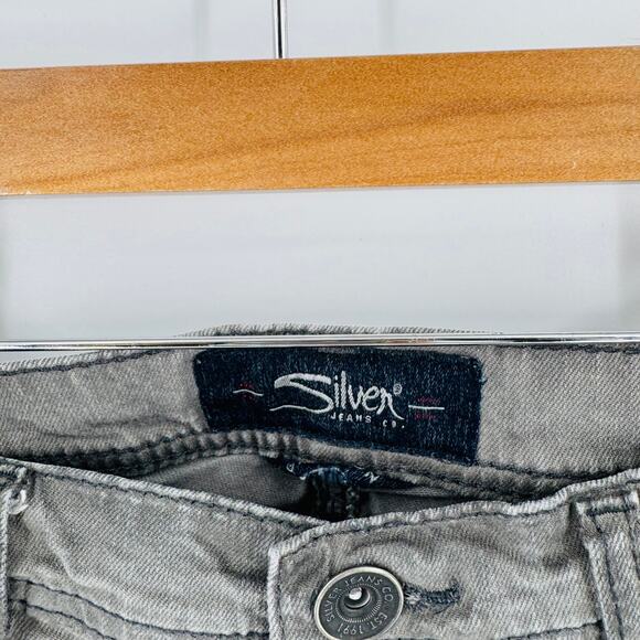 Silver Jeans Co. Grayson Men’s 34x30 Relaxed Fit Straight Leg Gray Denim Jeans - Picture 9 of 10